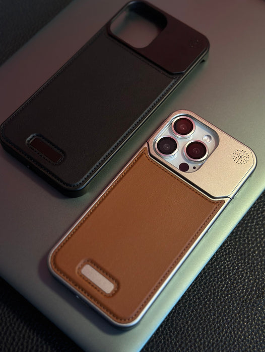 eThings  Leather frameless metal aromatherapy magnetic case Sakura sound suitable for Apple mobile phone case - eZthings USA WE SORT ALL THE CRAZIEST GADGETS, GIZMOS, TOYS & TECHNOLOGY, SO YOU DON'T HAVE TO.