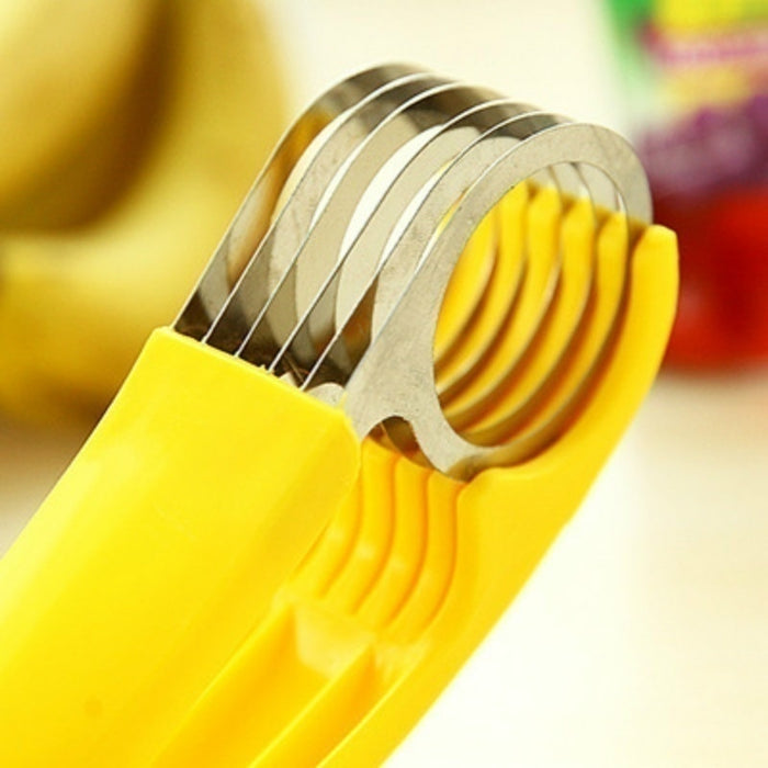 Stainless Steel Banana Cutter Fruit Vegetable Sausage Slicer Salad Sundaes Tools Cooking Tools Kitchen Accessories Gadgets - eZthings USA WE SORT ALL THE CRAZIEST GADGETS, GIZMOS, TOYS & TECHNOLOGY, SO YOU DON'T HAVE TO.