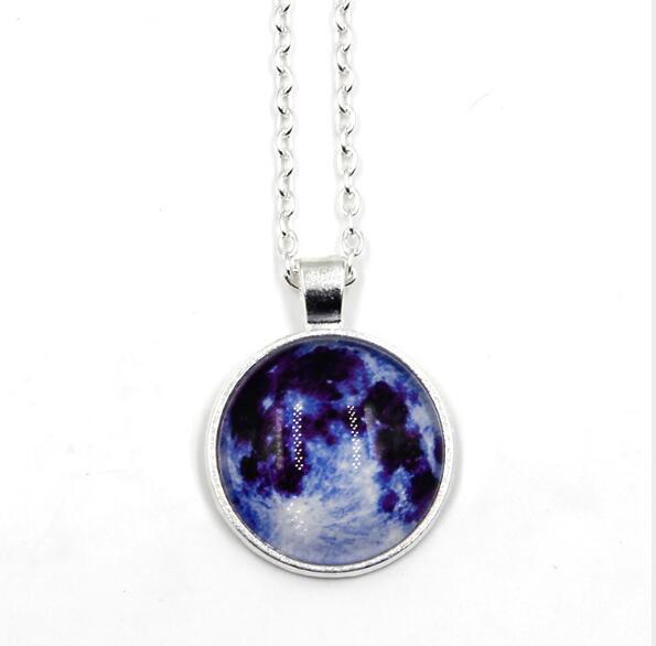 Glowing Jewelry Full Moon Necklace Handmade Glass Dome Lunar Eclipse Necklace Glow in the dark Pendant Jewelry - eZthings USA WE SORT ALL THE CRAZIEST GADGETS, GIZMOS, TOYS & TECHNOLOGY, SO YOU DON'T HAVE TO.