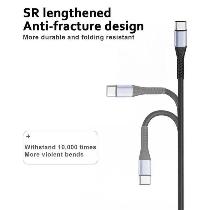 ReHisk High-Speed USB-C to USB-C Cable  3Ft, 10 Packs - eZthings USA WE SORT ALL THE CRAZIEST GADGETS, GIZMOS, TOYS & TECHNOLOGY, SO YOU DON'T HAVE TO.