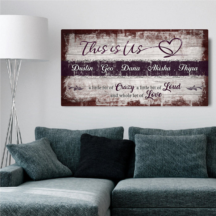 This is Us Family Sign - eZthings USA WE SORT ALL THE CRAZIEST GADGETS, GIZMOS, TOYS & TECHNOLOGY, SO YOU DON'T HAVE TO.