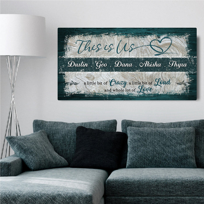 This is Us Family Sign - eZthings USA WE SORT ALL THE CRAZIEST GADGETS, GIZMOS, TOYS & TECHNOLOGY, SO YOU DON'T HAVE TO.