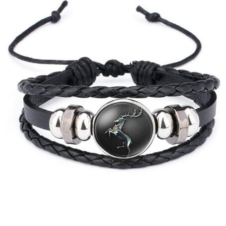 Game of Thrones House Stark Wolf Leather Bracelets - eZthings USA WE SORT ALL THE CRAZIEST GADGETS, GIZMOS, TOYS & TECHNOLOGY, SO YOU DON'T HAVE TO.