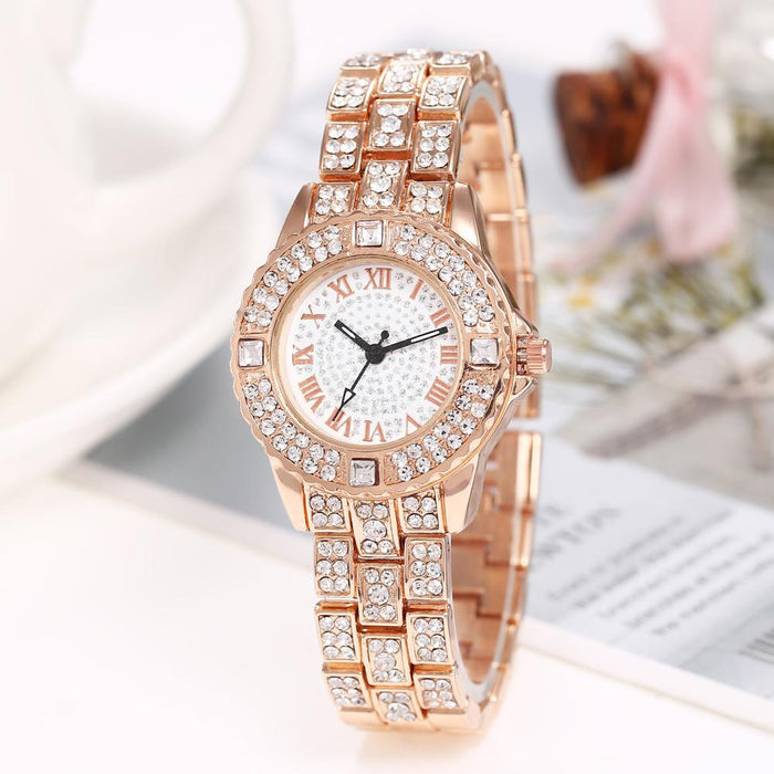 Correa de acero Gypsophila BS Net Red Watch DS Disi Ladies Diamond Watch para mujer 