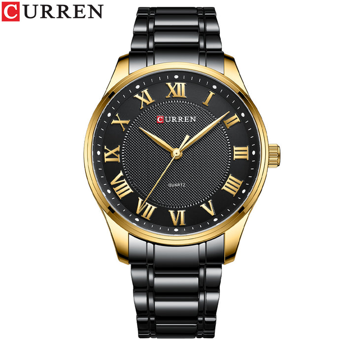 Men's Watch Business Steel Band Watch Fashion Casual Quartz Watch - eZthings USA WE SORT ALL THE CRAZIEST GADGETS, GIZMOS, TOYS & TECHNOLOGY, SO YOU DON'T HAVE TO.