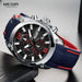 Megir Men's Chronograph Analog Quartz Watch with Date, Luminous Hands, Waterproof Silicone Rubber Strap Wristswatch - eZthings USA WE SORT ALL THE CRAZIEST GADGETS, GIZMOS, TOYS & TECHNOLOGY, SO YOU DON'T HAVE TO.