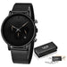 LIGE Men's Mesh Belt Personality Ultra Thin Fashion Multi-Functional Waterproof Quartz Watch Watch - eZthings USA WE SORT ALL THE CRAZIEST GADGETS, GIZMOS, TOYS & TECHNOLOGY, SO YOU DON'T HAVE TO.
