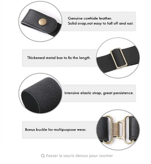 Buckle-free Stretch Belt Invisible Casual Elastic Waist Leather Belt - eZthings USA WE SORT ALL THE CRAZIEST GADGETS, GIZMOS, TOYS & TECHNOLOGY, SO YOU DON'T HAVE TO.