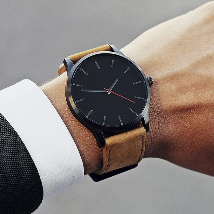 Men Sport Watches Men's Quartz Clock Man Army Military Leather Wrist Watch - eZthings USA WE SORT ALL THE CRAZIEST GADGETS, GIZMOS, TOYS & TECHNOLOGY, SO YOU DON'T HAVE TO.