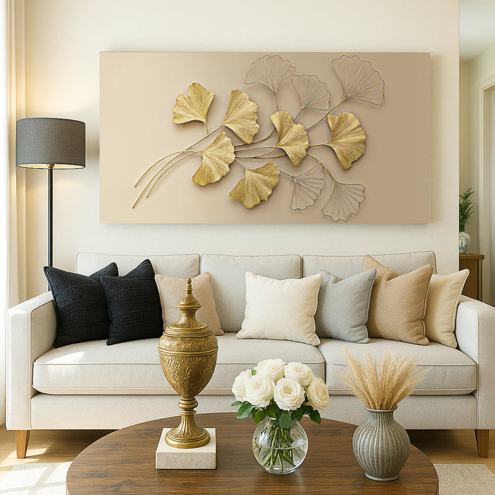 Golden Botanical Wall Art