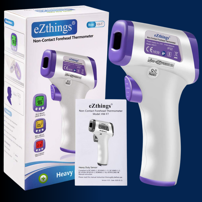Infrared Forehead High Caliber Sensor Thermometer - eZthings USA WE SORT ALL THE CRAZIEST GADGETS, GIZMOS, TOYS & TECHNOLOGY, SO YOU DON'T HAVE TO.