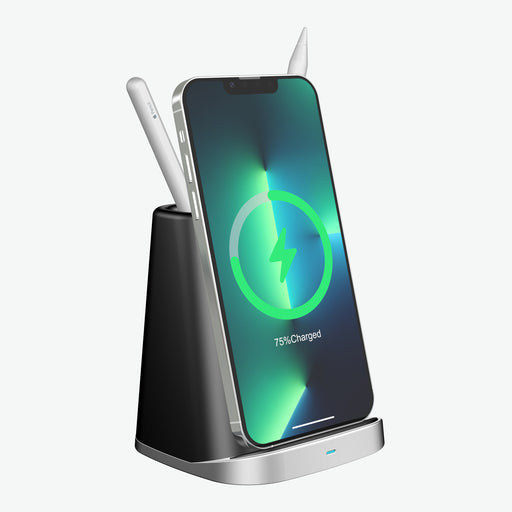 eThings Pen Holder Wireless Charger For Apple iPhone13/12Pro Mobile Phone Samsung S21/NOTE20 Wireless Charger - eZthings USA WE SORT ALL THE CRAZIEST GADGETS, GIZMOS, TOYS & TECHNOLOGY, SO YOU DON'T HAVE TO.