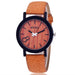 MEIBO Modeling Wooden Quartz Mens Watch Casual Wooden Color Leather Watch - eZthings USA WE SORT ALL THE CRAZIEST GADGETS, GIZMOS, TOYS & TECHNOLOGY, SO YOU DON'T HAVE TO.