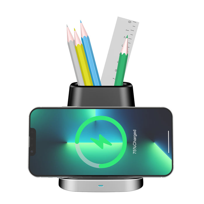 eThings Pen Holder Wireless Charger For Apple iPhone13/12Pro Mobile Phone Samsung S21/NOTE20 Wireless Charger - eZthings USA WE SORT ALL THE CRAZIEST GADGETS, GIZMOS, TOYS & TECHNOLOGY, SO YOU DON'T HAVE TO.