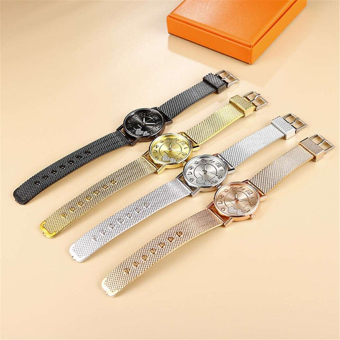 The Latest Top Watch Fashion Women Mesh Belt Watch Wild Lady Creative Gift relojes para mujer Drop Shopping