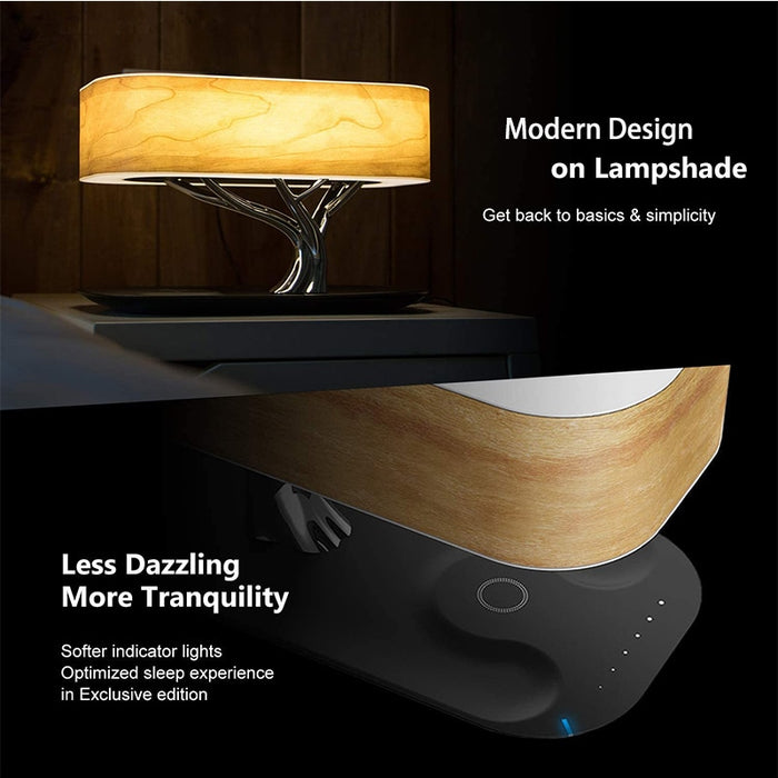 eThings Modern led table lamp for bedroom dimmable bluetooth Speaker phone Charger wireless desk lamp bedside lamp table light tree lamp - eZthings USA WE SORT ALL THE CRAZIEST GADGETS, GIZMOS, TOYS & TECHNOLOGY, SO YOU DON'T HAVE TO.