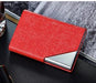 Itapkris Business ID Credit Card Holder For Women Men Fashion Brand Metal Aluminum Card Case PU Leather Porte Carte - eZthings USA WE SORT ALL THE CRAZIEST GADGETS, GIZMOS, TOYS & TECHNOLOGY, SO YOU DON'T HAVE TO.