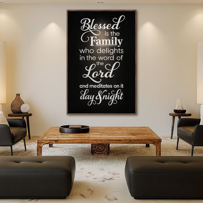 Blessed Is The Family Faith Sign II