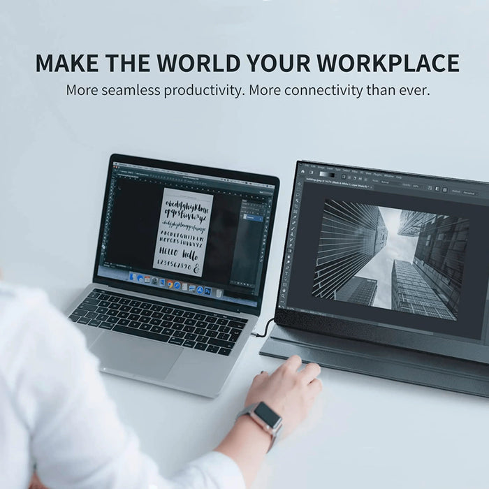 ReHisk RE-15.6FC - 15.6'' FHD 1080P Portable Monitor With Full Cover - eZthings USA WE SORT ALL THE CRAZIEST GADGETS, GIZMOS, TOYS & TECHNOLOGY, SO YOU DON'T HAVE TO.