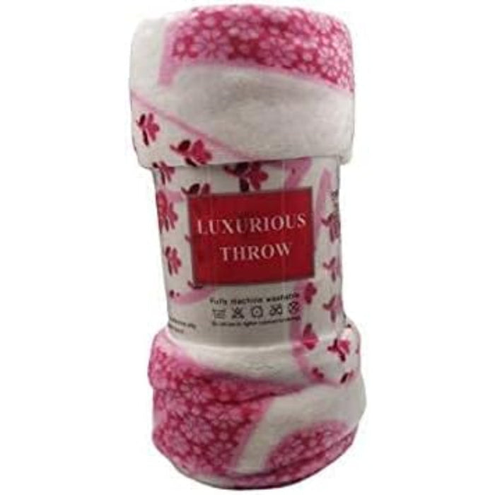 Valentine's Day Heart-Themed Throw Blanket – Ultra Plush, Soft, Cozy, and Luxurious Fleece, 50" x 60"