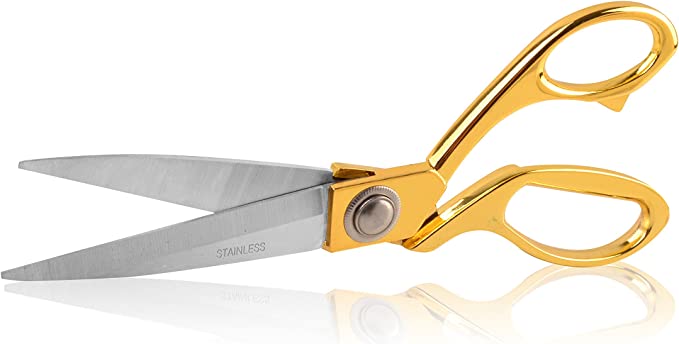10" Dressmaker Sewing Classic Ultra Sharp Shears Heavy Duty Tailor Fabric Scissors in Titanium Coating Stainless Steel (10 Inch Rainbow) - eZthings USA WE SORT ALL THE CRAZIEST GADGETS, GIZMOS, TOYS & TECHNOLOGY, SO YOU DON'T HAVE TO.