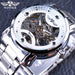 Winner Blue Ocean Fashion Casual Designer Stainless Steel Men Skeleton Watch Mens Watches Top Brand Luxury Automatic Watch Clock - eZthings USA WE SORT ALL THE CRAZIEST GADGETS, GIZMOS, TOYS & TECHNOLOGY, SO YOU DON'T HAVE TO.