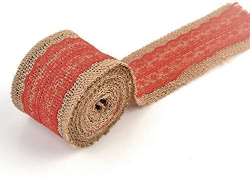 Decorative Designer Fabric Ribbons for Home Craft Projects and Gift Baskets (3 Yard, Red(2.4" Width)) - eZthings USA WE SORT ALL THE CRAZIEST GADGETS, GIZMOS, TOYS & TECHNOLOGY, SO YOU DON'T HAVE TO.