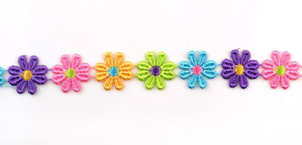 eZthings® Designer Decorating Lace and Trims for Sewing and Craft Projects (3 Yard, Flower A) - eZthings USA WE SORT ALL THE CRAZIEST GADGETS, GIZMOS, TOYS & TECHNOLOGY, SO YOU DON'T HAVE TO.