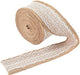Decorative Designer Burlap Ribbons for Party Decor Projects and Gift Baskets (10 Yard, White(2.4" Width)) - eZthings USA WE SORT ALL THE CRAZIEST GADGETS, GIZMOS, TOYS & TECHNOLOGY, SO YOU DON'T HAVE TO.
