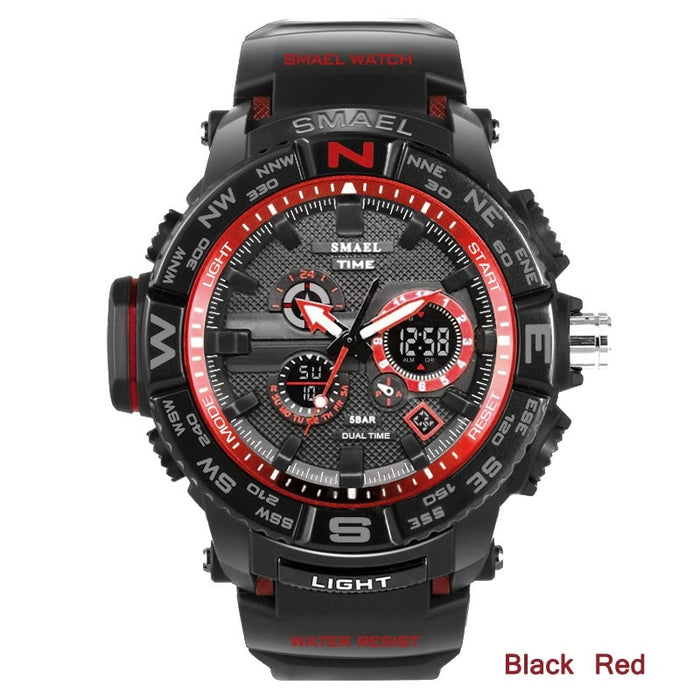 men sport watches SMAEL 1531 brand dual display watch men LED digital analog electronic quartz watches 30M waterproof male clock - eZthings USA WE SORT ALL THE CRAZIEST GADGETS, GIZMOS, TOYS & TECHNOLOGY, SO YOU DON'T HAVE TO.