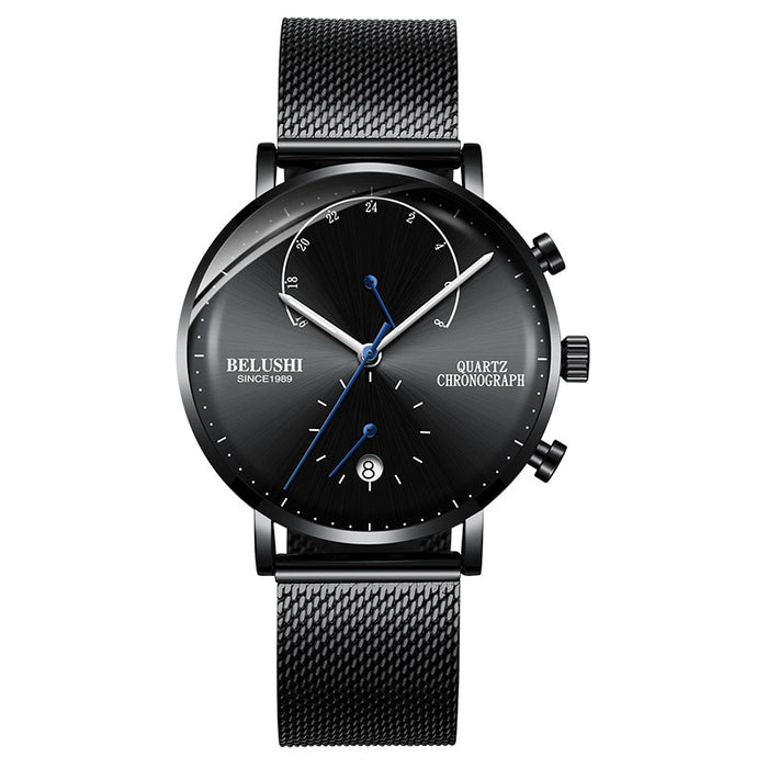 Quartz Watch Men Watches Modern Chronograph Men Watch Leather Strap Watches Man Imitation Luxury Belushi Men'S Sports Watch - eZthings USA WE SORT ALL THE CRAZIEST GADGETS, GIZMOS, TOYS & TECHNOLOGY, SO YOU DON'T HAVE TO.