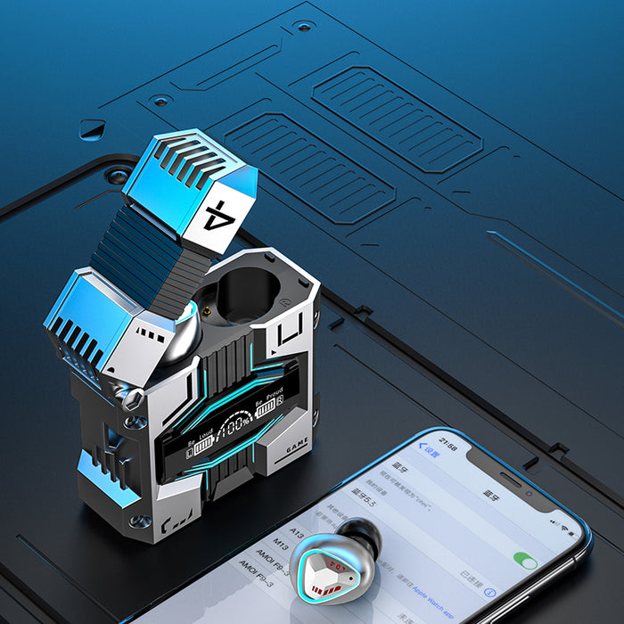 eThings New Product M45 Mecha Game TWS Noise Canceling Low Latency In Ear Bluetooth Headphones