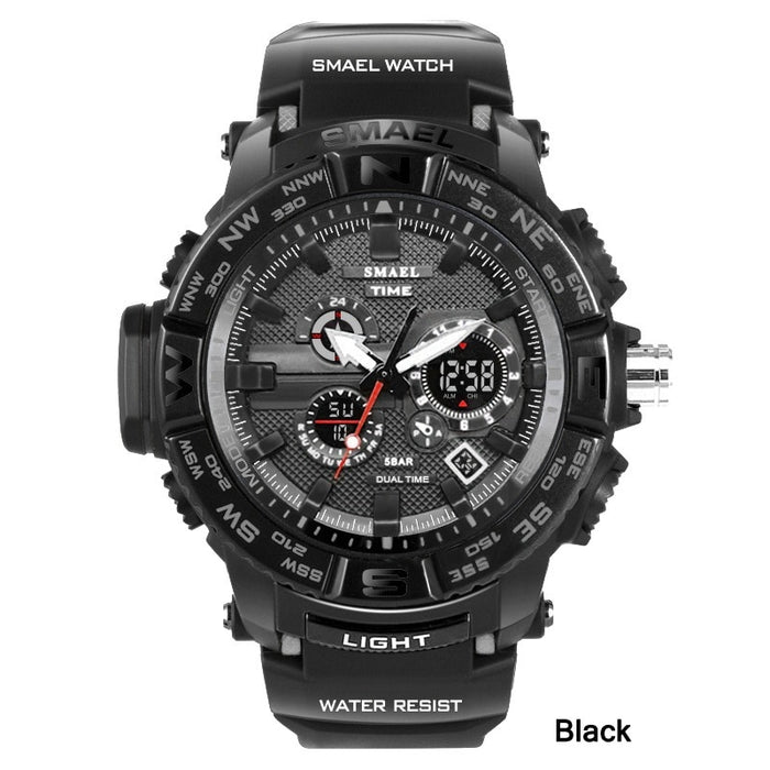 men sport watches SMAEL 1531 brand dual display watch men LED digital analog electronic quartz watches 30M waterproof male clock - eZthings USA WE SORT ALL THE CRAZIEST GADGETS, GIZMOS, TOYS & TECHNOLOGY, SO YOU DON'T HAVE TO.