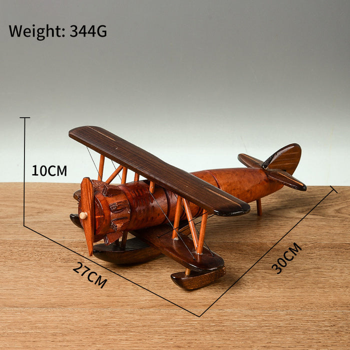 Retro Wooden Aircraft Ornaments Creative Home Desktop Aircraft Model Decorative Ornaments Wooden Crafts - eZthings USA WE SORT ALL THE CRAZIEST GADGETS, GIZMOS, TOYS & TECHNOLOGY, SO YOU DON'T HAVE TO.