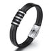 Stainless Steel Men's Leather Bracelet Original Simple Versatile E-commerce New Leather Bracelet - eZthings USA WE SORT ALL THE CRAZIEST GADGETS, GIZMOS, TOYS & TECHNOLOGY, SO YOU DON'T HAVE TO.