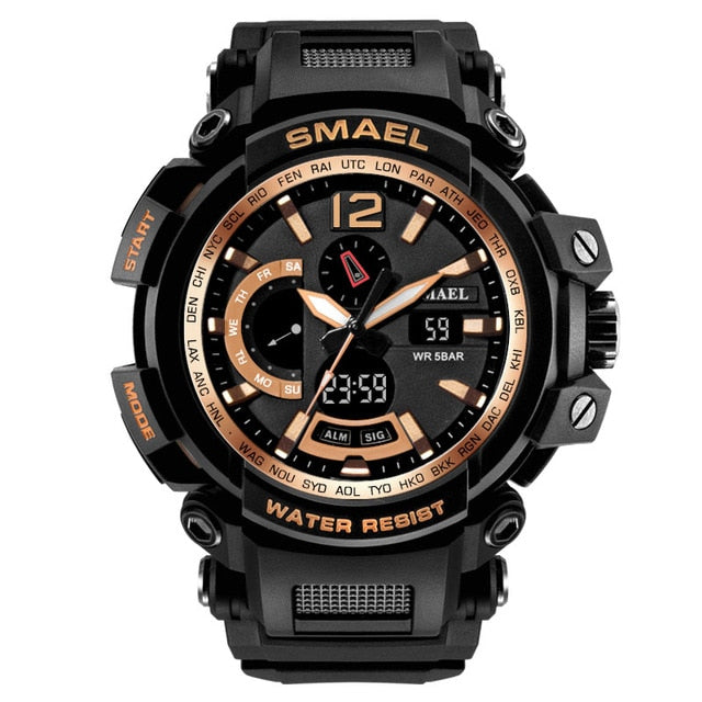 SMAEL 1702 Top Brand Luxury Sport Watch Men Digital Watches 5Bar Waterproof Military Dual Display Wristwatches Relogio Masculino - eZthings USA WE SORT ALL THE CRAZIEST GADGETS, GIZMOS, TOYS & TECHNOLOGY, SO YOU DON'T HAVE TO.