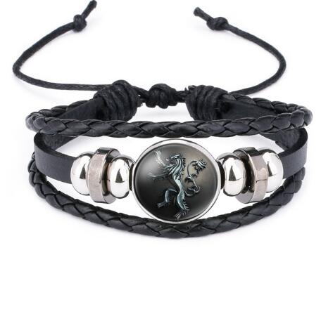 Game of Thrones House Stark Wolf Leather Bracelets - eZthings USA WE SORT ALL THE CRAZIEST GADGETS, GIZMOS, TOYS & TECHNOLOGY, SO YOU DON'T HAVE TO.