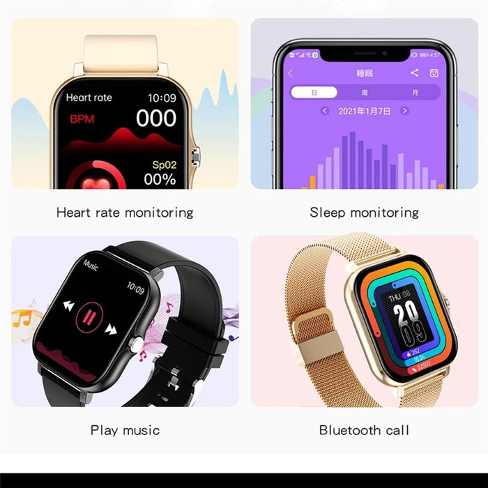 eThings Mujer Reloj inteligente Hombres 1.69