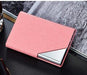 Itapkris Business ID Credit Card Holder For Women Men Fashion Brand Metal Aluminum Card Case PU Leather Porte Carte - eZthings USA WE SORT ALL THE CRAZIEST GADGETS, GIZMOS, TOYS & TECHNOLOGY, SO YOU DON'T HAVE TO.