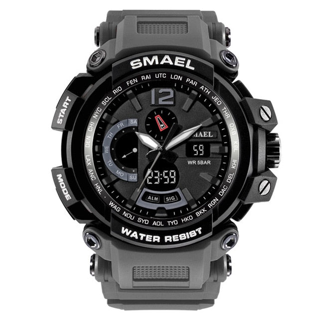 SMAEL 1702 Top Brand Luxury Sport Watch Men Digital Watches 5Bar Waterproof Military Dual Display Wristwatches Relogio Masculino - eZthings USA WE SORT ALL THE CRAZIEST GADGETS, GIZMOS, TOYS & TECHNOLOGY, SO YOU DON'T HAVE TO.