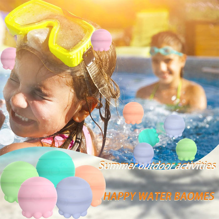 Octopus  Easy Self Closed Fast Quick Filling Silicone Water Bomb Balloons Reusable - eZthings USA WE SORT ALL THE CRAZIEST GADGETS, GIZMOS, TOYS & TECHNOLOGY, SO YOU DON'T HAVE TO.