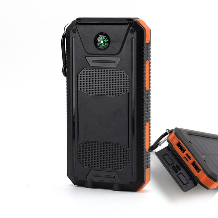 eThings Strong waterproof solar mobile power supply 20000mah Compass mobile phone solar power bank - eZthings USA WE SORT ALL THE CRAZIEST GADGETS, GIZMOS, TOYS & TECHNOLOGY, SO YOU DON'T HAVE TO.