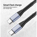 ReHisk High-Speed USB-C to USB-C Cable  3Ft, 10 Packs - eZthings USA WE SORT ALL THE CRAZIEST GADGETS, GIZMOS, TOYS & TECHNOLOGY, SO YOU DON'T HAVE TO.