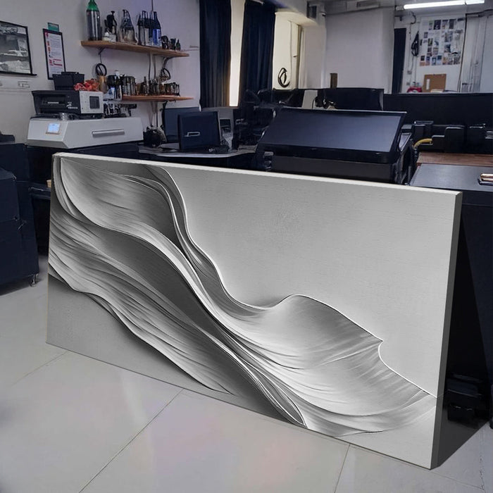 Stormy Gray Minimalist Wall Art