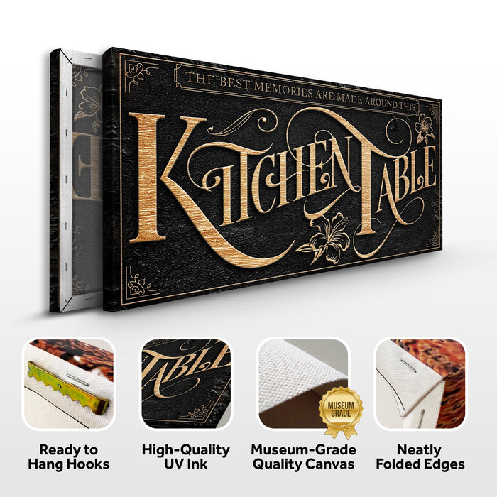 Kitchen Table Sign