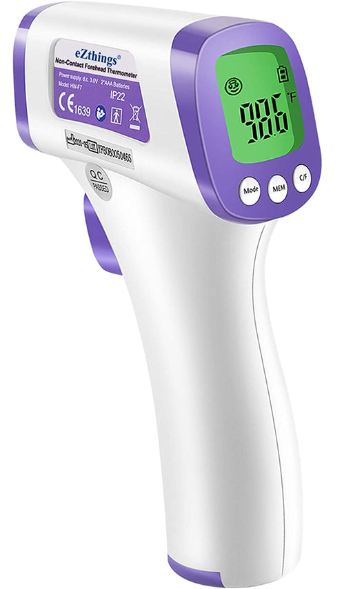 eZthings Thermometer Heavy Duty Infrared Forehead Non-Contact for Medical Offices, Hospitals, Physicians - eZthings USA WE SORT ALL THE CRAZIEST GADGETS, GIZMOS, TOYS & TECHNOLOGY, SO YOU DON'T HAVE TO.