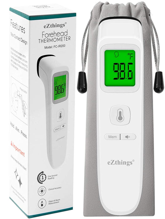 eZthings Forehead Thermometer Medical Non Touch Infrared with Fever Alarm - eZthings USA WE SORT ALL THE CRAZIEST GADGETS, GIZMOS, TOYS & TECHNOLOGY, SO YOU DON'T HAVE TO.