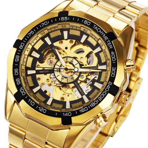 Winner Watch Men Skeleton Automatic Mechanical Watch Gold Skeleton Vintage Man Watch Mens FORSINING Watch Top Brand Luxury - eZthings USA WE SORT ALL THE CRAZIEST GADGETS, GIZMOS, TOYS & TECHNOLOGY, SO YOU DON'T HAVE TO.