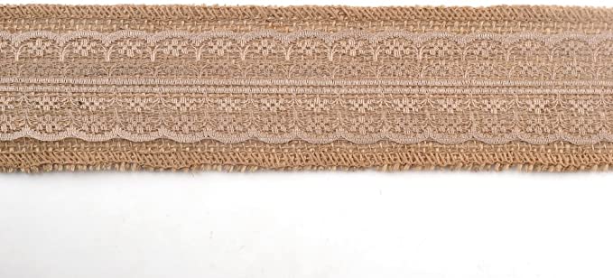 Decorative Designer Fabric Ribbons for Home Craft Projects and Gift Baskets (3 Yard, Tan(2.4" Width)) - eZthings USA WE SORT ALL THE CRAZIEST GADGETS, GIZMOS, TOYS & TECHNOLOGY, SO YOU DON'T HAVE TO.
