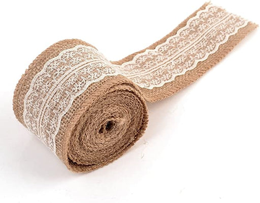 Decorative Designer Fabric Ribbons for Home Craft Projects and Gift Baskets (3 Yard, Cream(2.4" Width)) - eZthings USA WE SORT ALL THE CRAZIEST GADGETS, GIZMOS, TOYS & TECHNOLOGY, SO YOU DON'T HAVE TO.